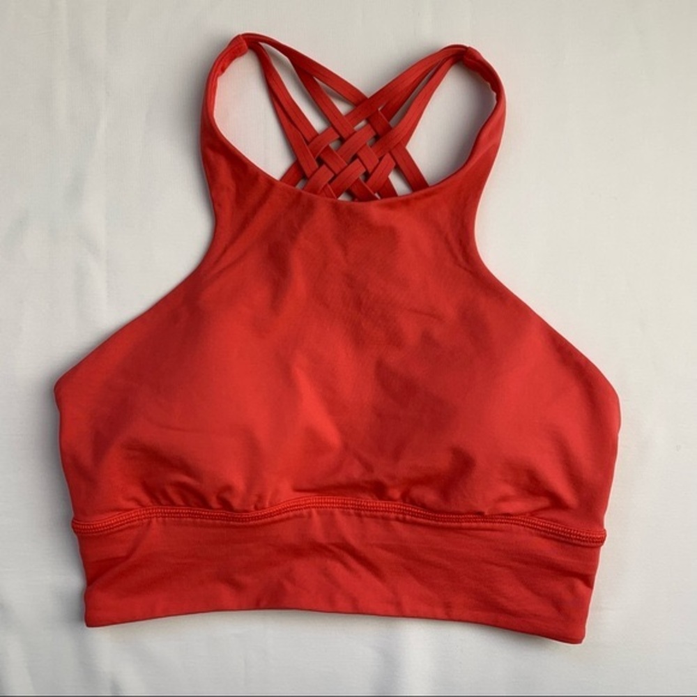 SOLD✖️Lululemon Thermal Red Free to Be Moved High Neck Bra 6